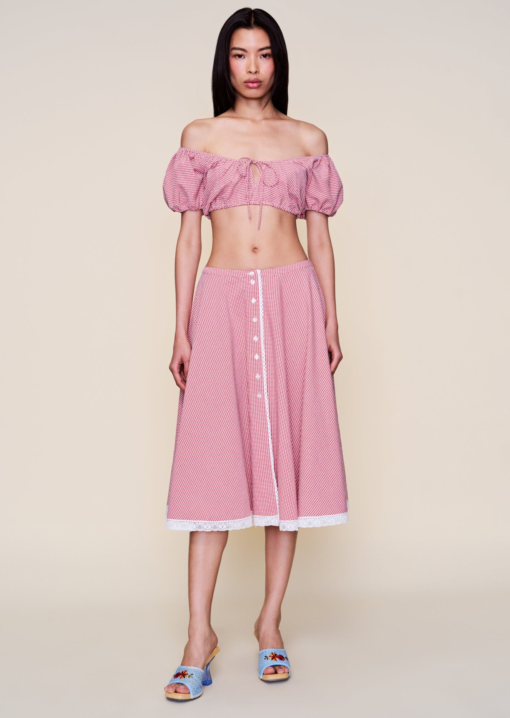 Ravello Gingham Skirt