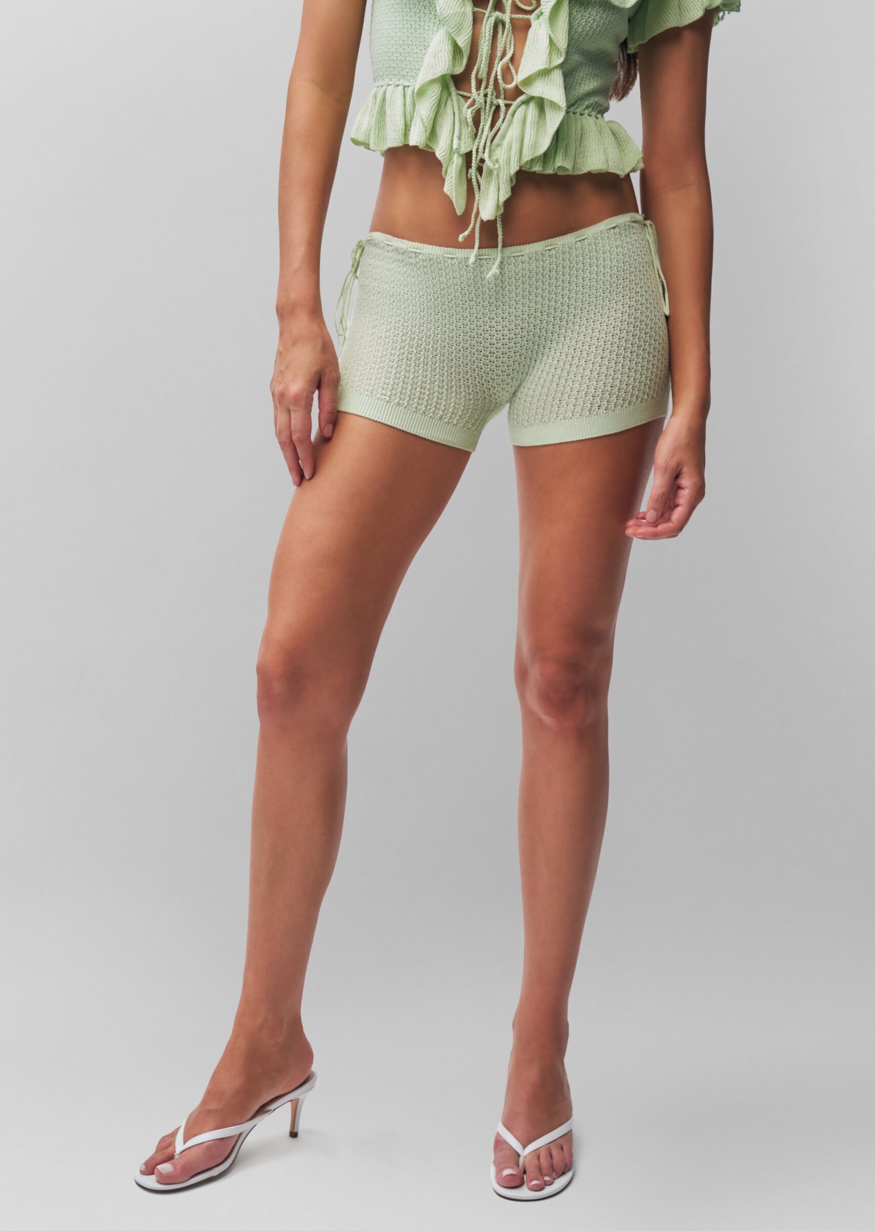 Knit Side Tie Short